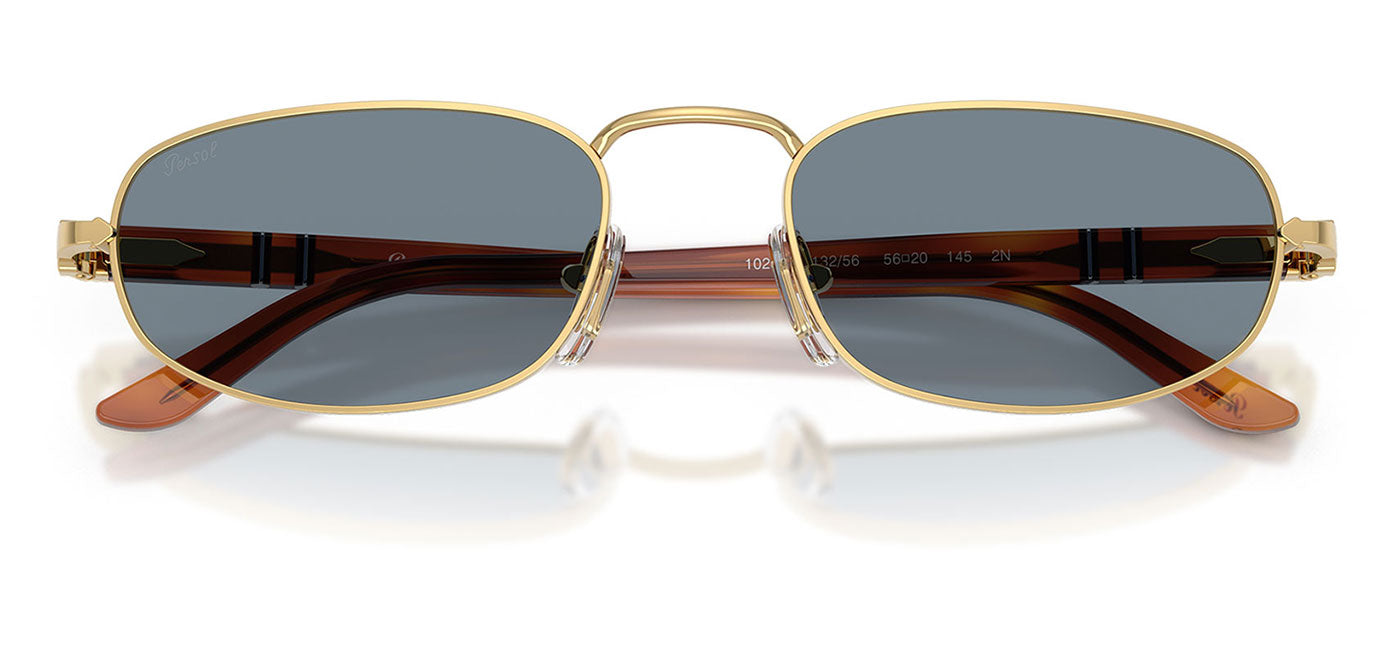 Persol PO1028S Sunglasses - Gold / Light Blue