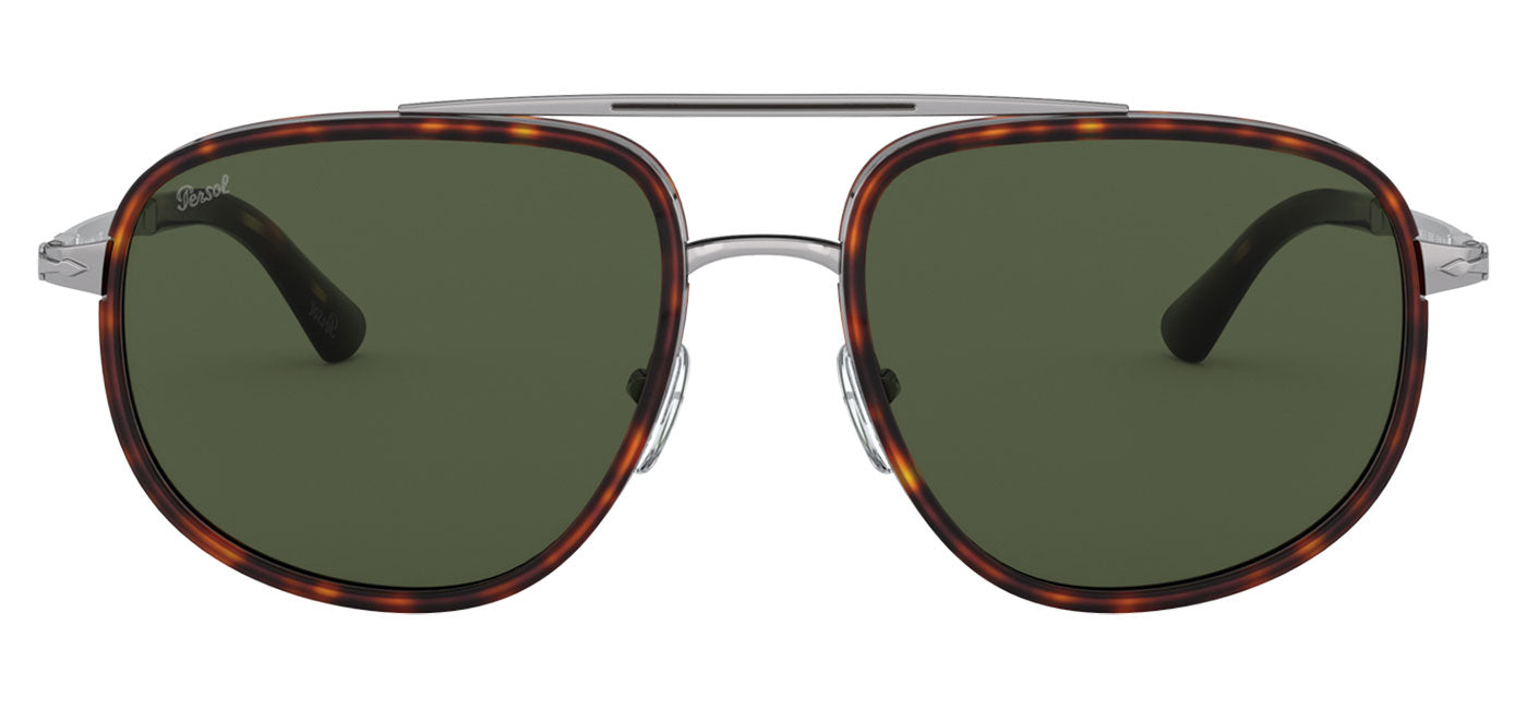 Persol PO2465S Sunglasses - Gunmetal & Havana / Green