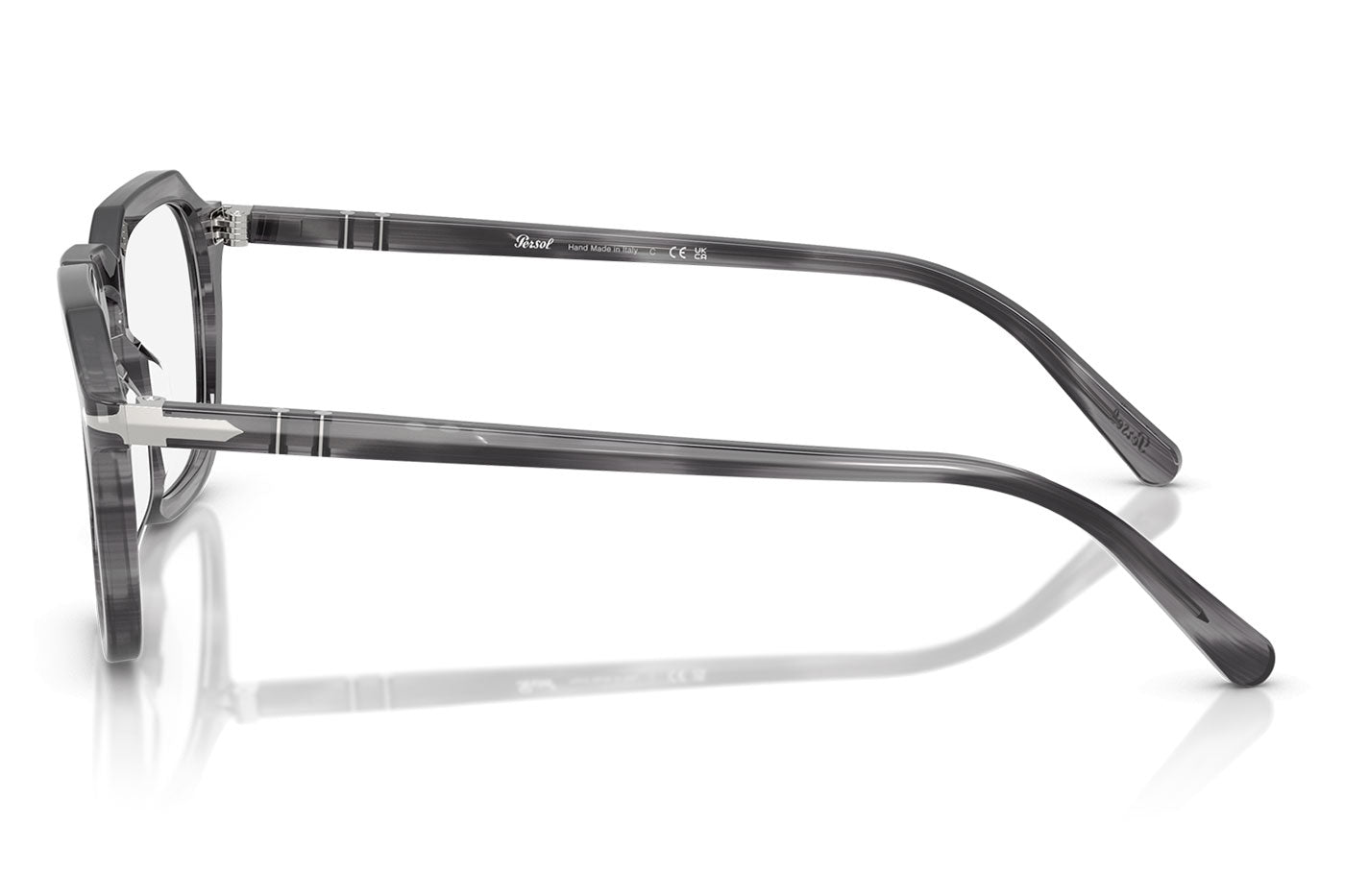 Persol PO3292V Glasses - Striped Grey