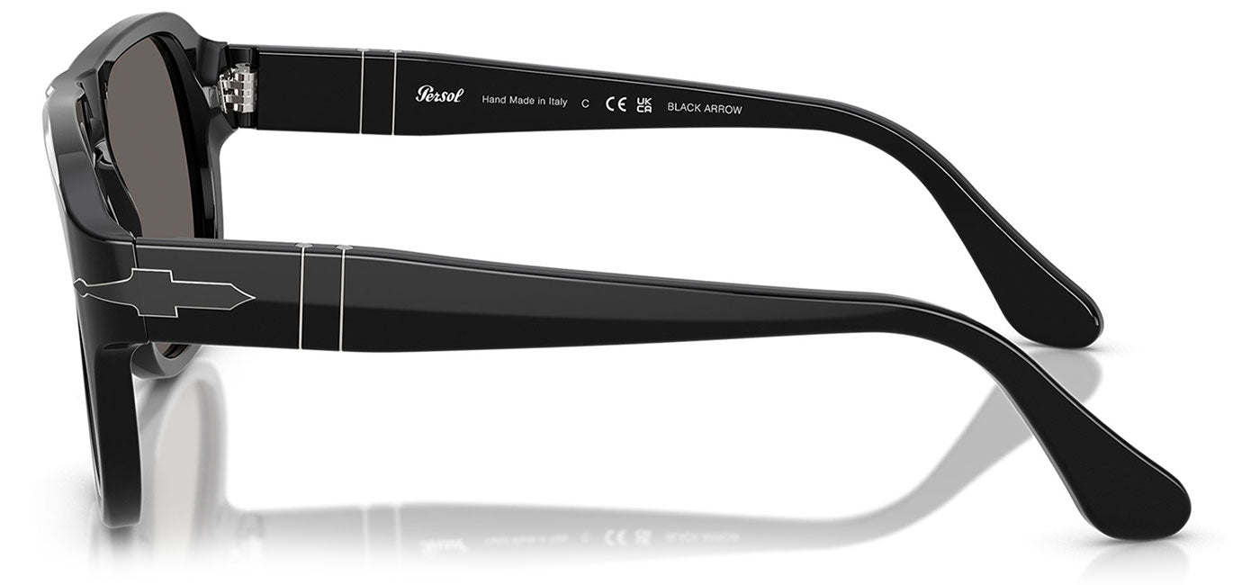 Persol PO3310S Jean Sunglasses - Black / Dark Grey