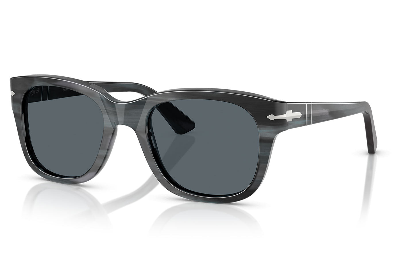 Persol PO3372S Sunglasses - Striped Grey / Blue