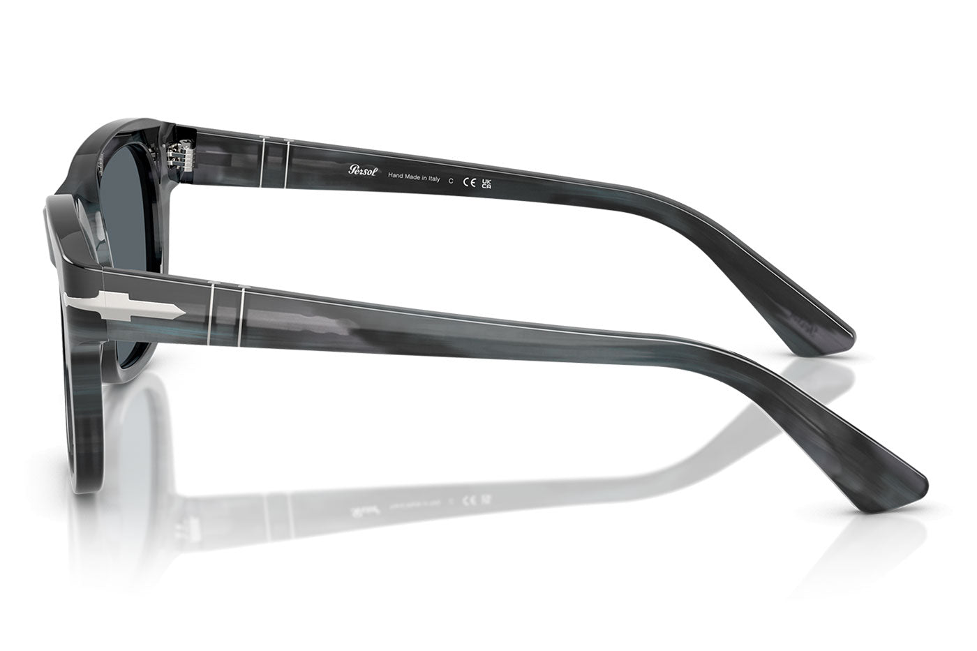 Persol PO3372S Sunglasses - Striped Grey / Blue