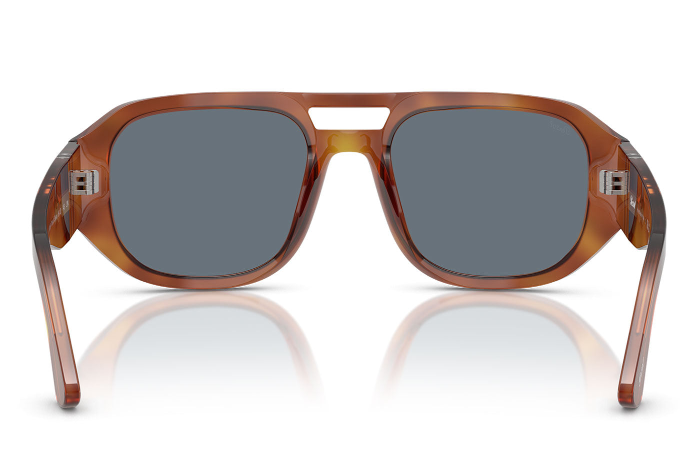 Persol PO3373S Vincent Sunglasses - Terra Di Siena / Light Blue