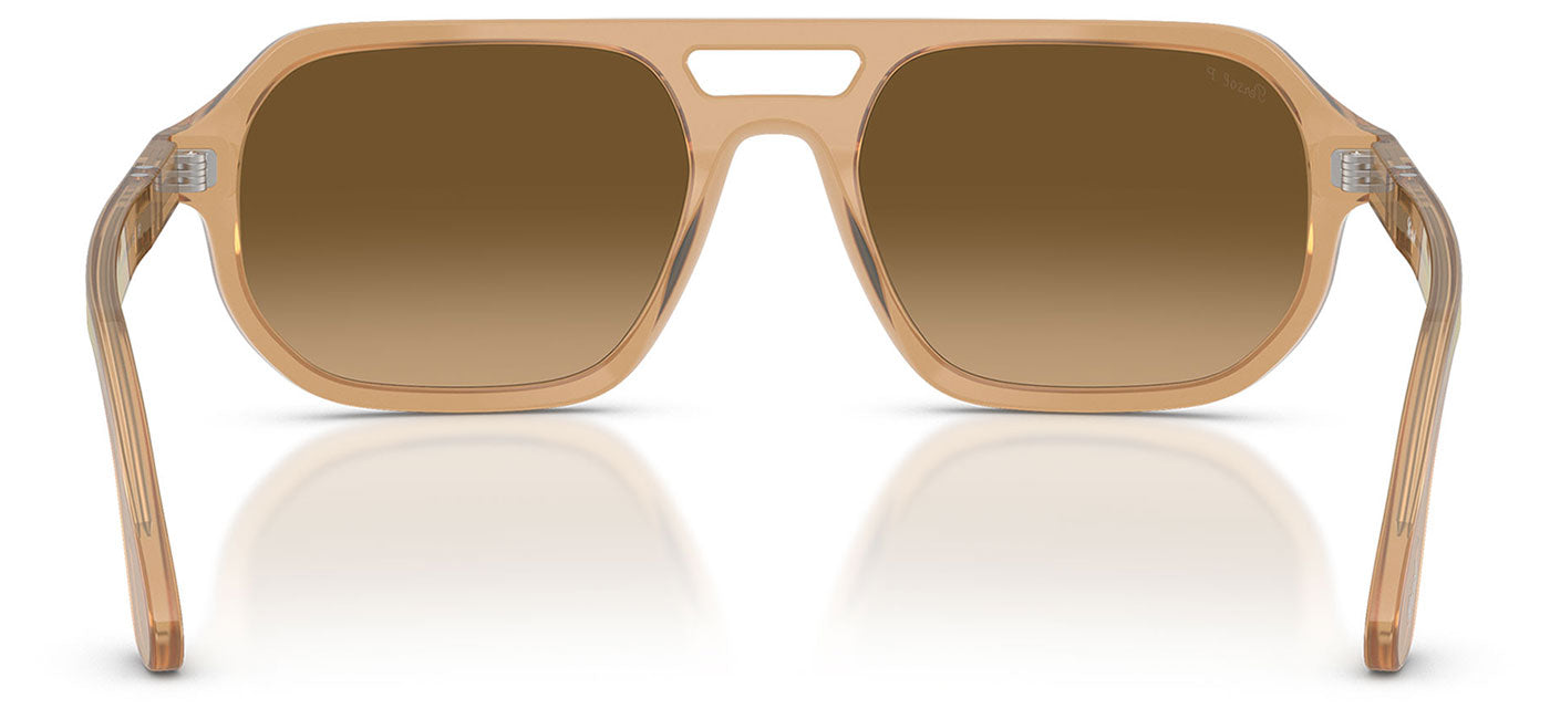 Persol PO3393S Guido Sunglasses - Opal Beige / Brown Gradient Brown
