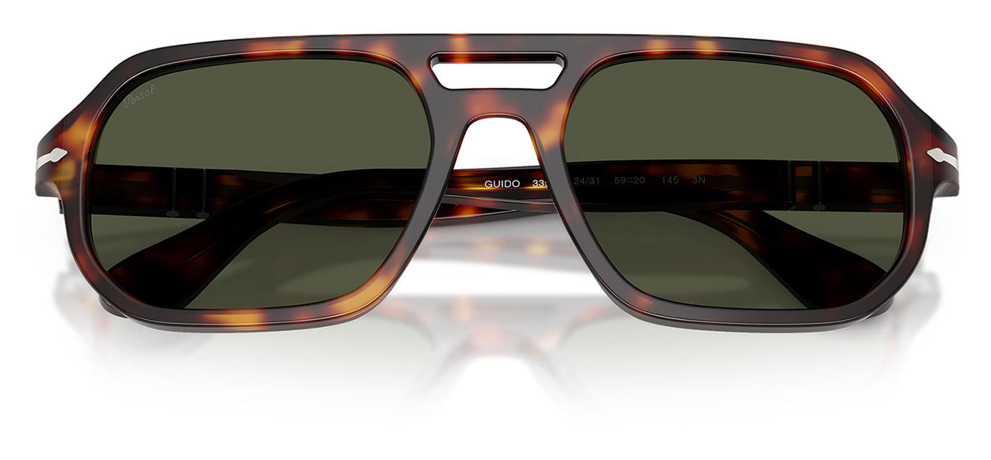 Persol PO3393S Guido Sunglasses - Havana / Green