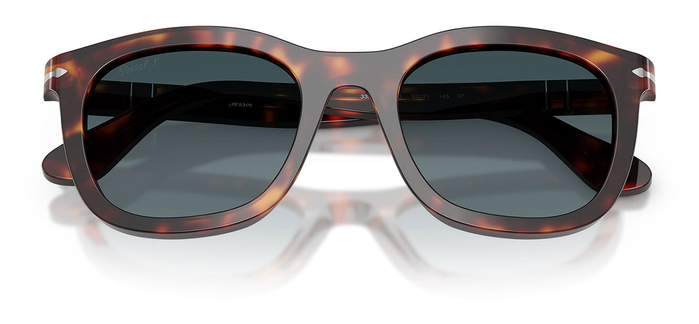 Persol PO3395S Sunglasses - Havana / Light Blue Gradient Dark Blue