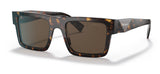 Prada PR 19WS Sunglasses - Tortoise / Dark Brown