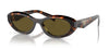 Prada PR 26ZS Sunglasses - Honey Tortoise / Dark Brown