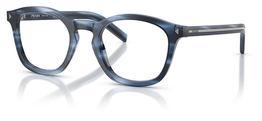 Prada PR C04V Glasses - Striped Blue