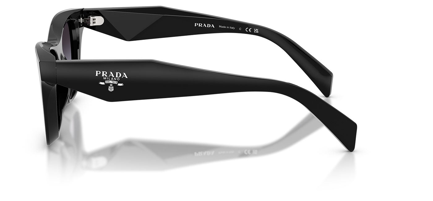 Prada PR C07S Sunglasses - Black / Grey Gradient