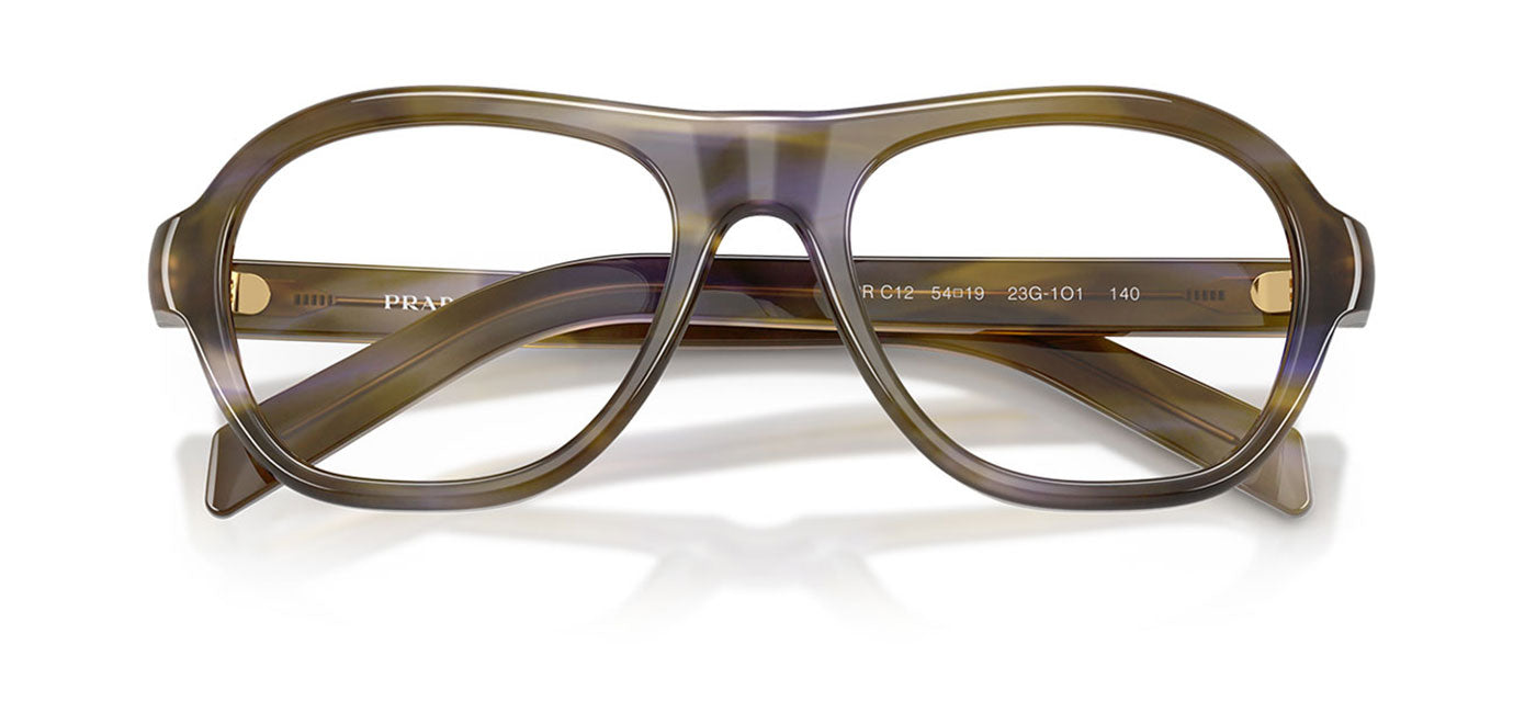 Prada PR C12V Glasses - Striped Lagoon