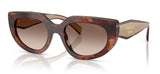 Prada PR D02S Sunglasses - Caramel Tortoise / Brown Gradient