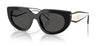Prada PR D02S Sunglasses - Black / Dark Grey