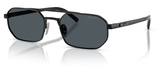 Prada PR D53S Sunglasses - Satin Black / Dark Grey
