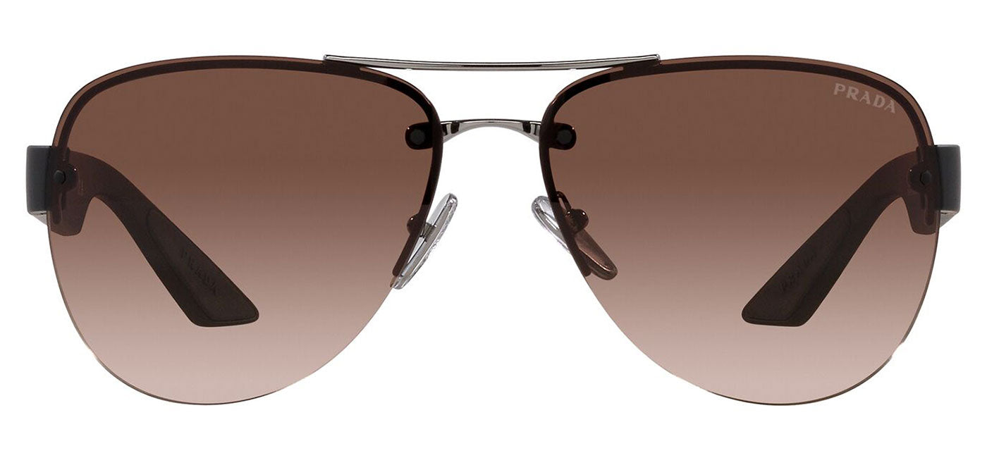 Prada Linea Rossa PS 55YS Sunglasses - Matte Gunmetal / Brown Gradient
