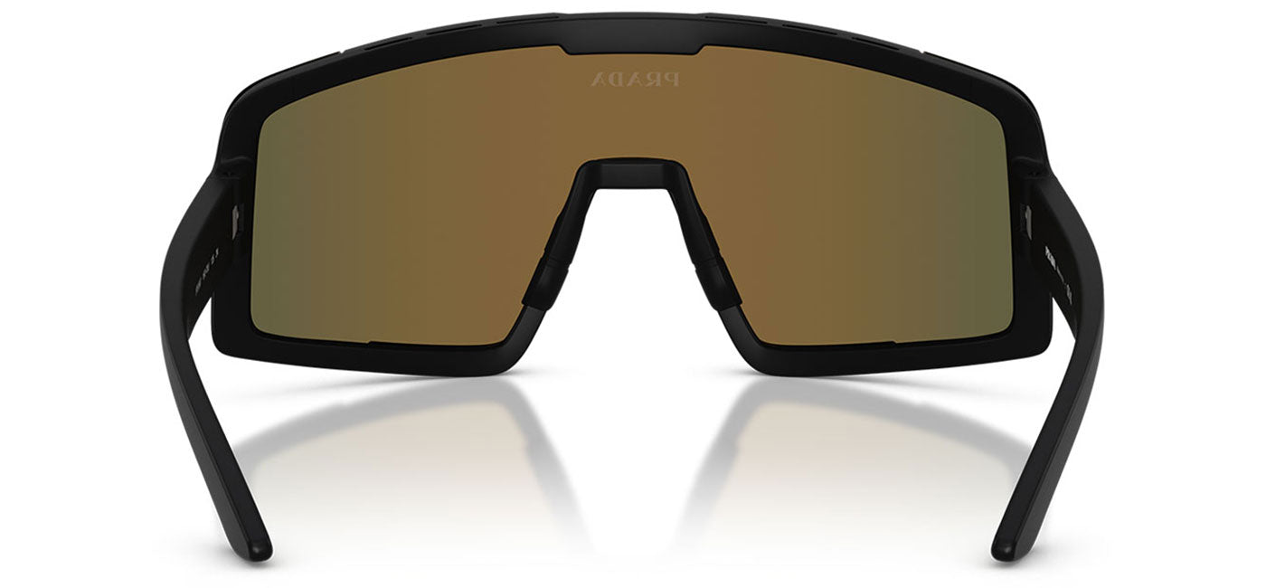 Prada Linea Rossa PS B07S Sunglasses - Matte Black / Dark Brown Mirror