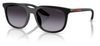 Prada Linea Rossa PS B09SU Sunglasses - Black / Grey Gradient Dark Blue