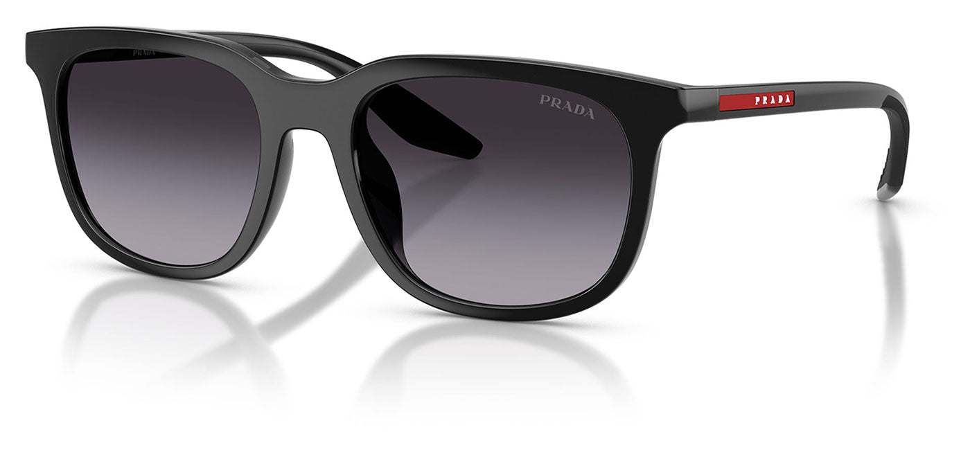 Prada Linea Rossa PS B09SU Sunglasses - Black / Grey Gradient Dark Blue