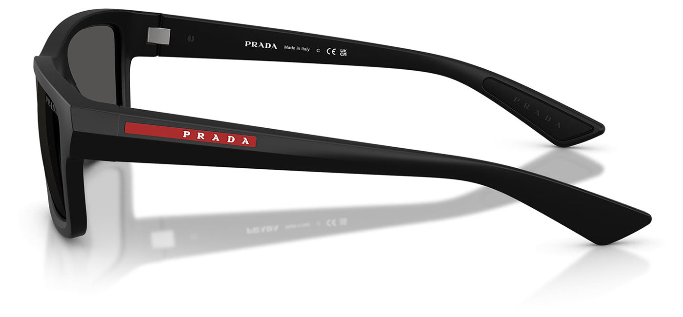 Prada Linea Rossa PS B10S Sunglasses - Matte Black / Dark Grey