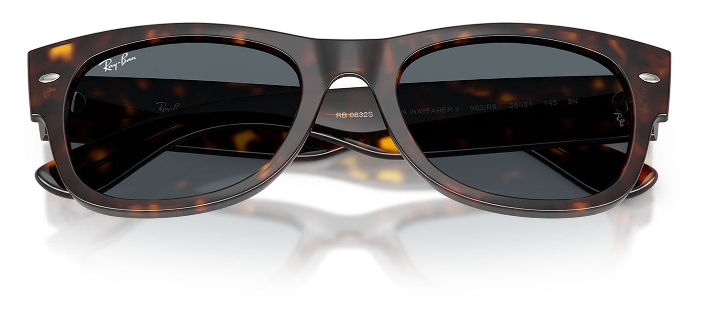 Ray-Ban RB0832S Mega Wayfarer II Sunglasses - Havana / Blue