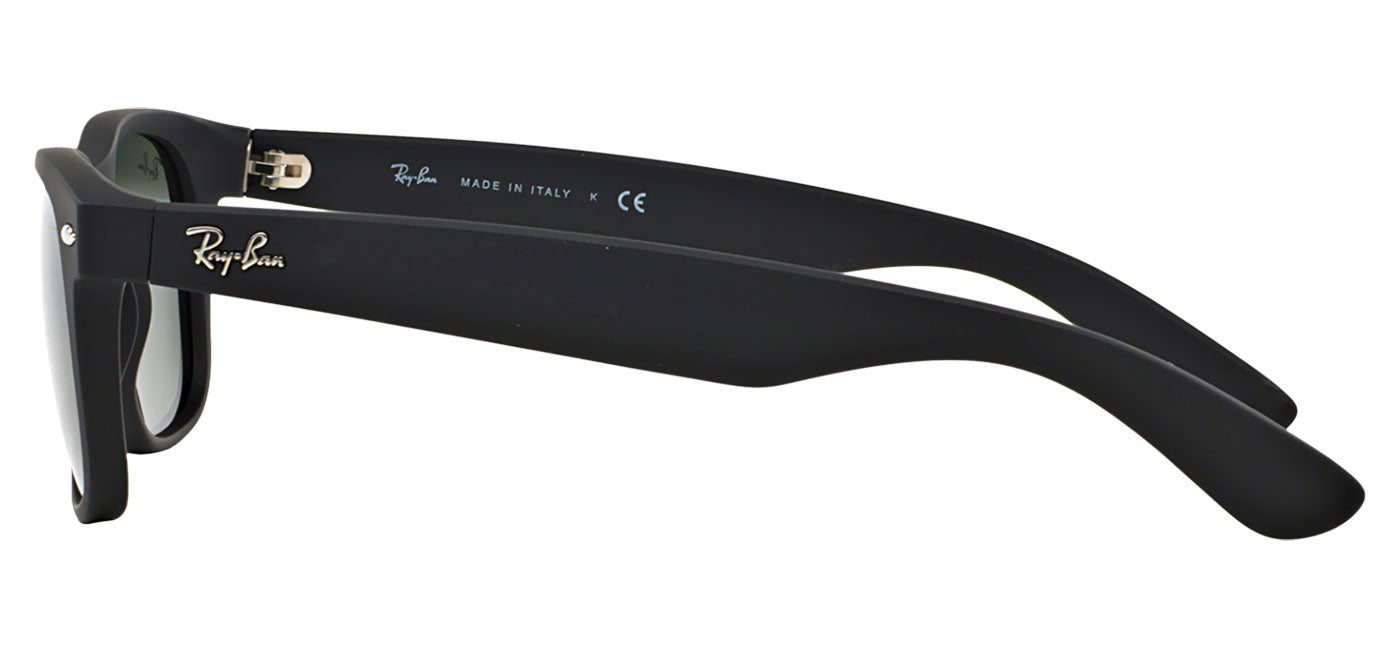 Ray-Ban RB2132 New Wayfarer Sunglasses - Matte Black / Green