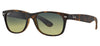Ray-Ban RB2132 New Wayfarer Sunglasses - Matte Tortoise / Blue-Green Gradient Polarised