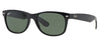 Ray-Ban RB2132 New Wayfarer Sunglasses - Black / Green Polarised