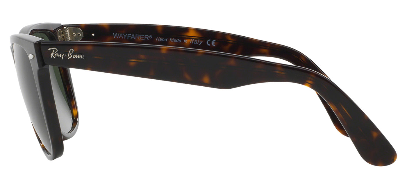 Ray-Ban RB2140 Original Wayfarer Sunglasses - Tortoise / Green