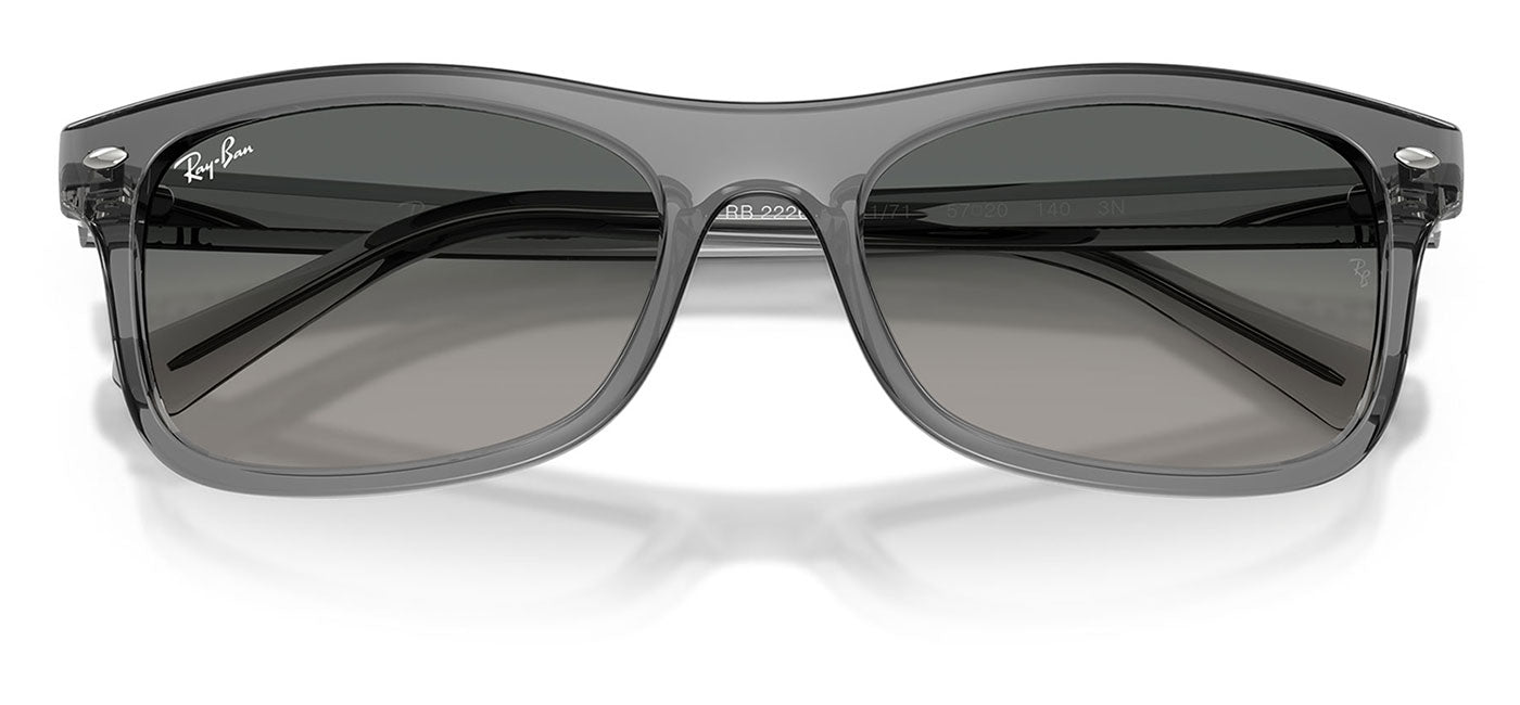 Ray-Ban RB2226 Sunglasses - Transparent Grey / Grey Gradient