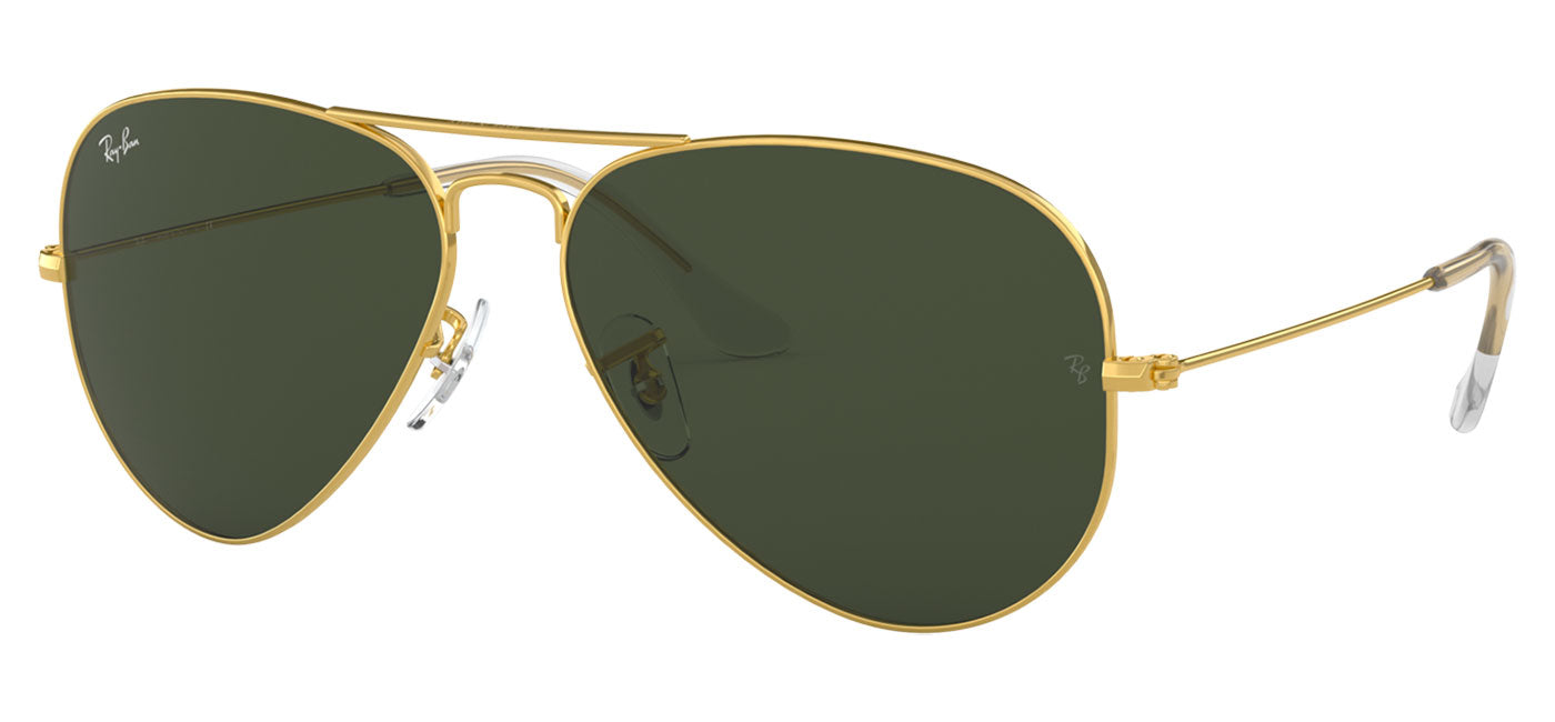 Ray-Ban RB3025 Aviator Sunglasses - Gold / Green