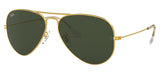 Ray-Ban RB3025 Aviator Sunglasses - Gold / Green