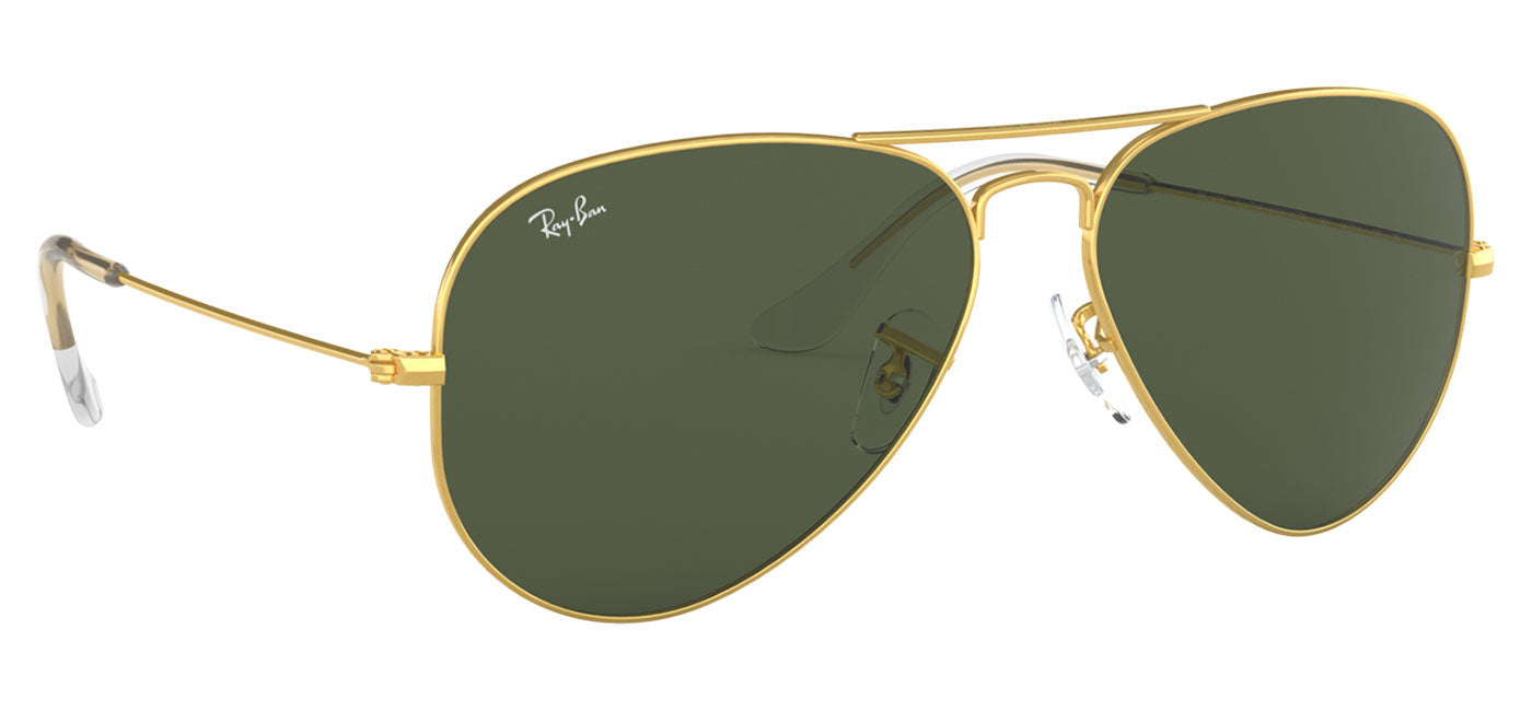 Ray-Ban RB3025 Aviator Sunglasses - Gold / Green