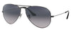 Ray-Ban RB3025 Aviator Sunglasses - Gunmetal / Blue Grey Gradient Polarised