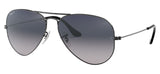 Ray-Ban RB3025 Aviator Sunglasses - Gunmetal / Blue Grey Gradient Polarised