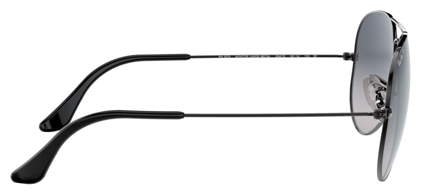 Ray-Ban RB3025 Aviator Sunglasses - Gunmetal / Blue Grey Gradient Polarised