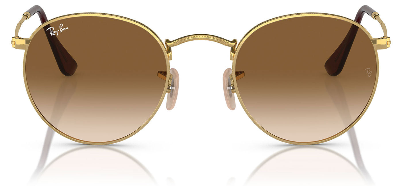 Ray-Ban RB3447 Round Metal Sunglasses - Gold / Brown
