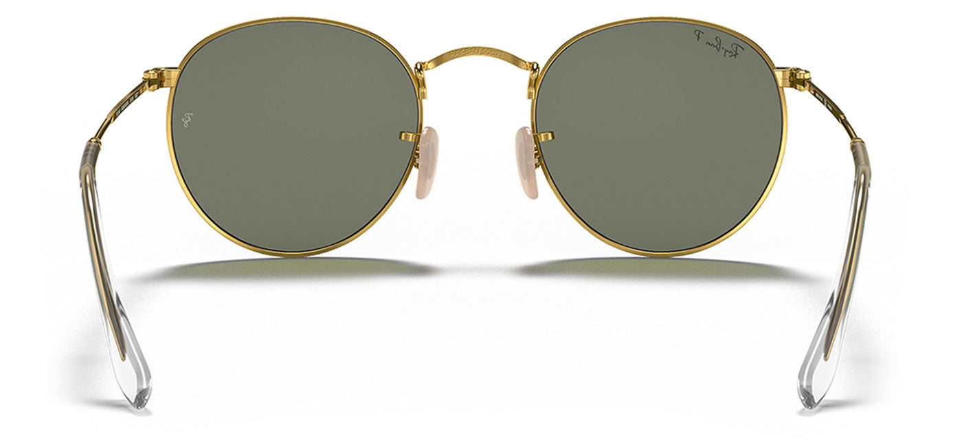 Ray-Ban RB3447 Round Metal Sunglasses - Arista Gold / Green Polarised