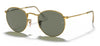 Ray-Ban RB3447 Round Metal Sunglasses - Arista Gold / Green Polarised
