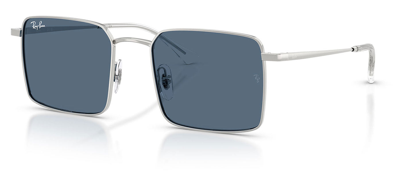 Ray-Ban RB3782 Idan Sunglasses - Silver / Dark Blue