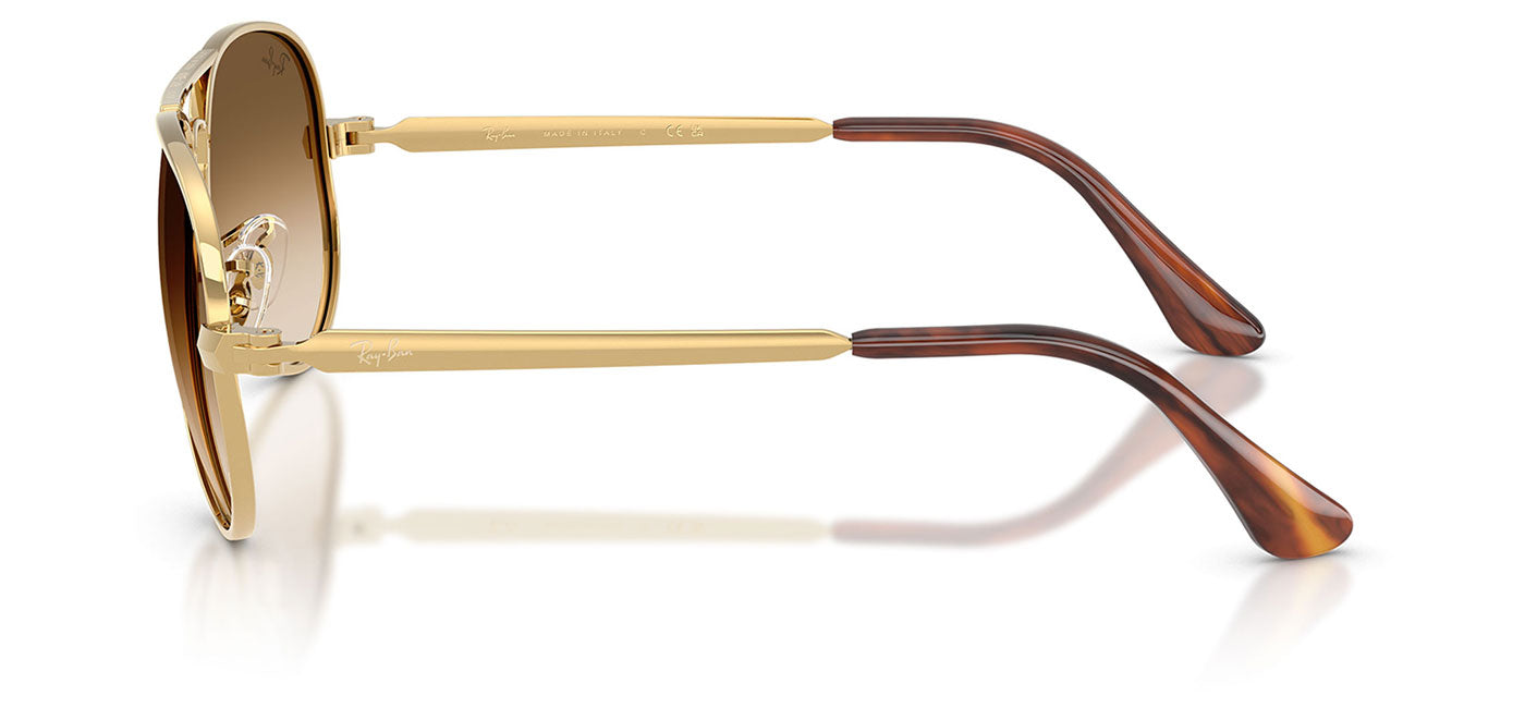 Ray-Ban RB3925 Aviator Max Sunglasses - Arista Gold / Clear Gradient Brown