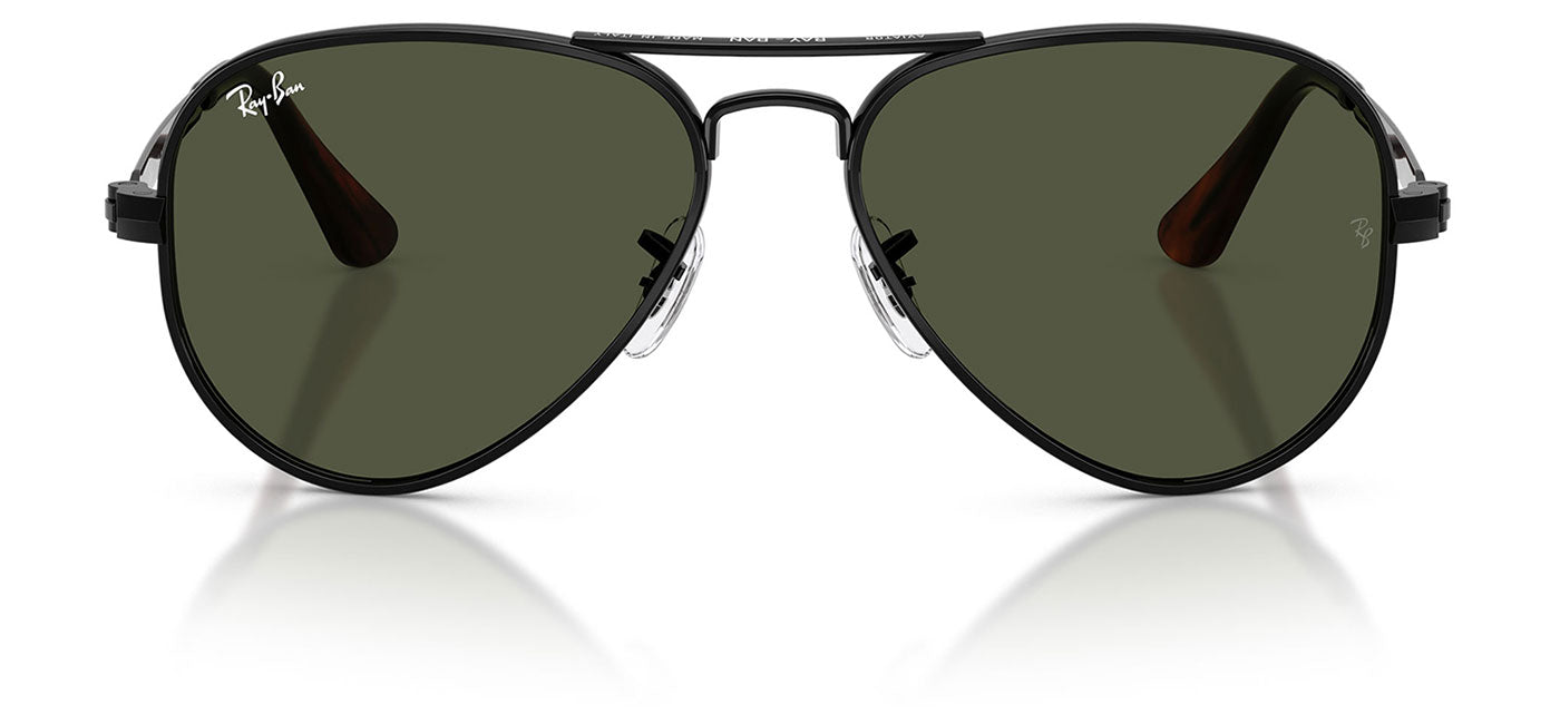 Ray-Ban RB3925 Aviator Max Sunglasses - Black / Green