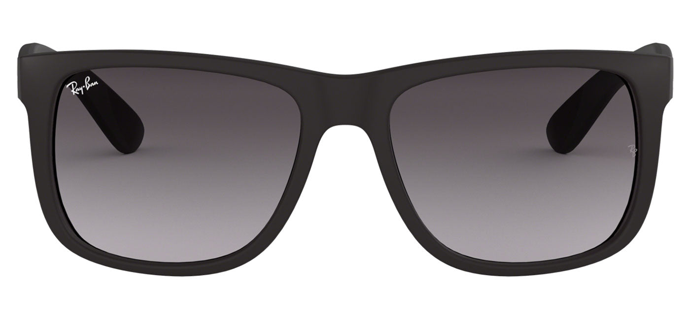 Ray-Ban RB4165 Justin Sunglasses - Rubberised Black / Grey Gradient