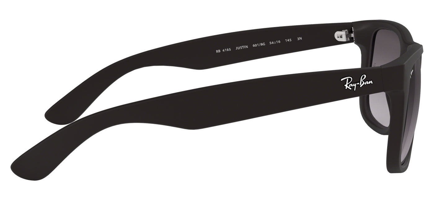 Ray-Ban RB4165 Justin Sunglasses - Rubberised Black / Grey Gradient