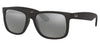 Ray-Ban RB4165 Justin Sunglasses - Matte Black / Grey Mirror