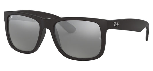 Ray-Ban RB4165 Justin Sunglasses - Matte Black / Grey Mirror
