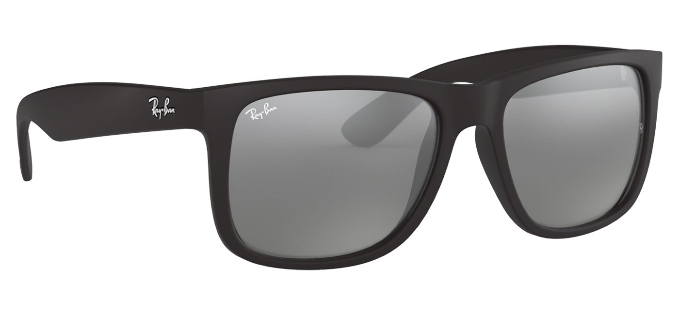 Ray-Ban RB4165 Justin Sunglasses - Matte Black / Grey Mirror