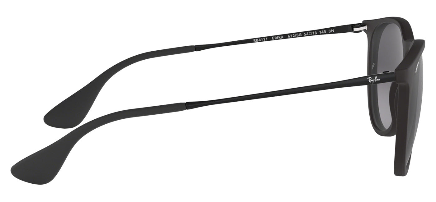 Ray-Ban RB4171 Erika Sunglasses - Rubberised Black / Grey Gradient