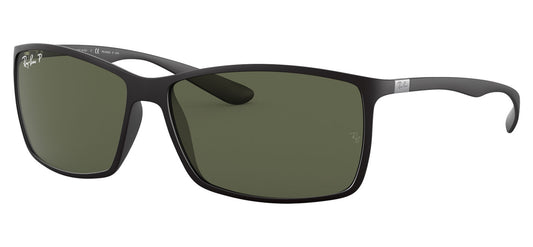 Ray-Ban RB4179 Liteforce Sunglasses - Matte Black / Green Polarised