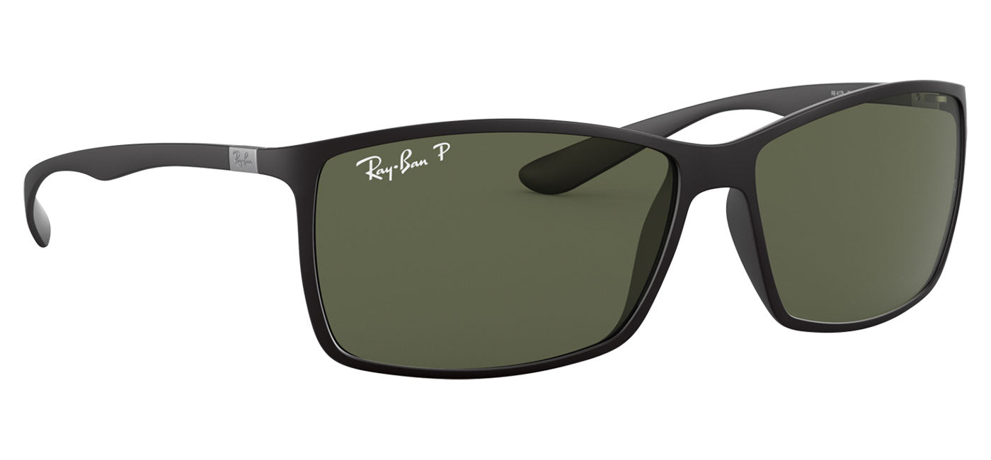 Ray-Ban RB4179 Liteforce Sunglasses - Matte Black / Green Polarised