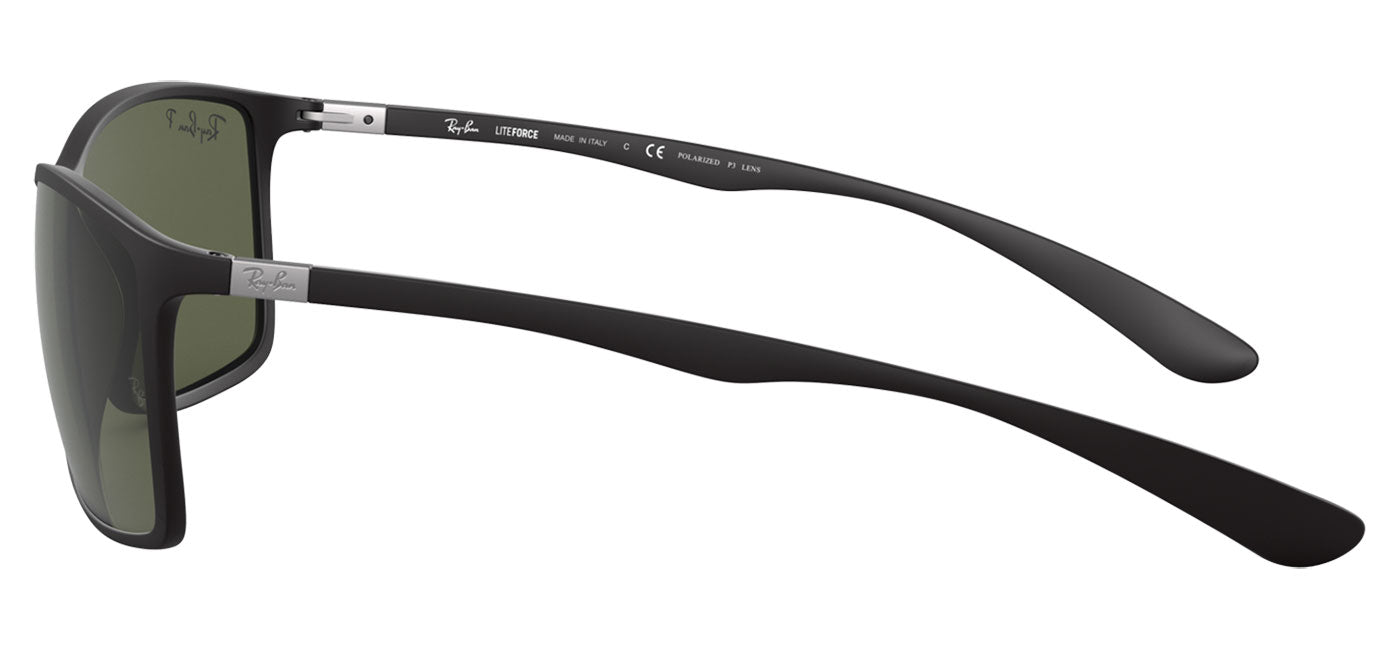 Ray-Ban RB4179 Liteforce Sunglasses - Matte Black / Green Polarised